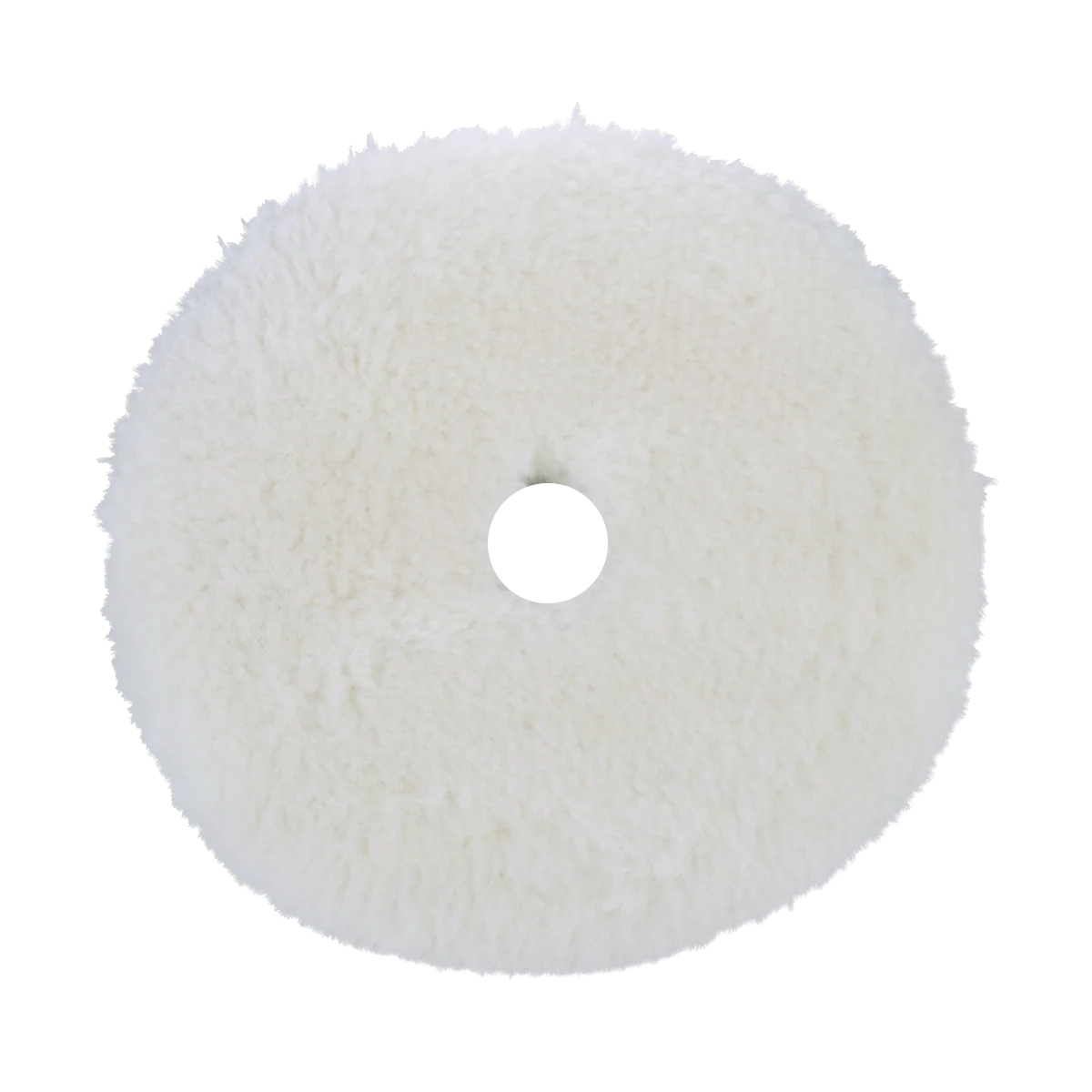 Buff and Shine 6" Natural 100% Knitted Wool (Edge Bevel) URO Wool® Pad - Heavy Pile Cutting